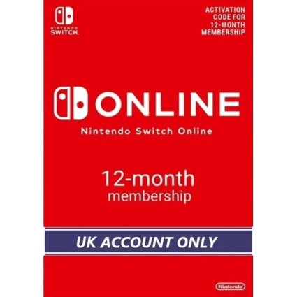 Nintendo E-shop Online Membership 12 Months UK