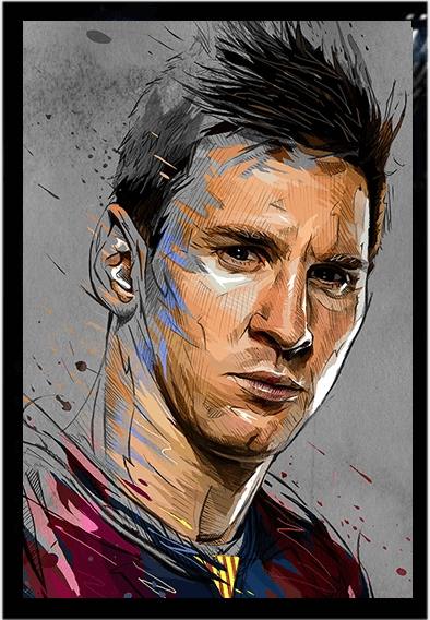 Messi and Cristiano 3D Football Poster   for sale in Emirates from Games2all