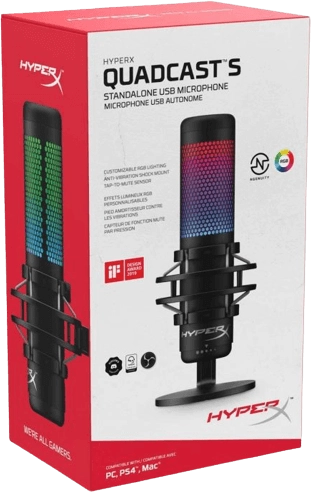 HyperX QuadCast S USB Microphone - RGB  for sale in Emirates from Games2all