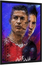 Cristiano Ronaldo & Messi 3D Football Poster   for sale in Emirates from Games2all