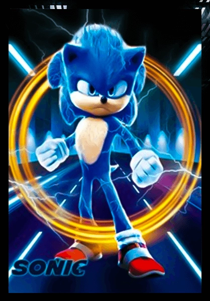 Sonic 3 Act 3D Anime Poster   for sale in Emirates from Games2all