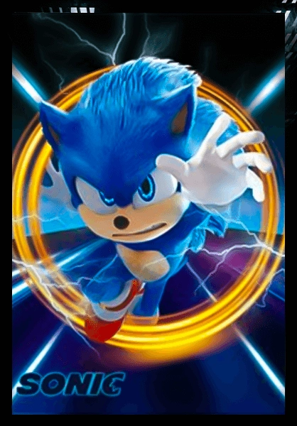 Sonic 3 Act 3D Anime Poster   for sale in Emirates from Games2all