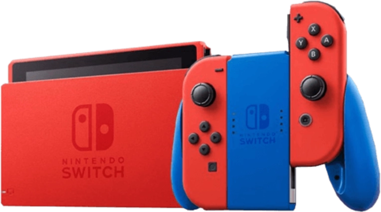 Nintendo Switch Console - Mario Red and Blue Edition V2