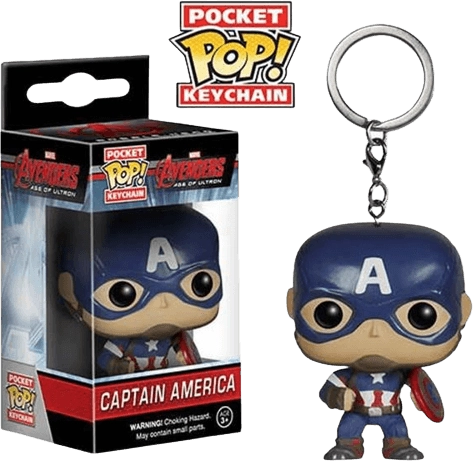 Pocket Funko Pop Keychain! Marvel: Avengers 2 - Captain America  for sale in Emirates from Games2all