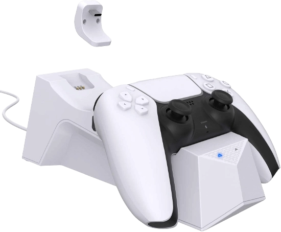 GameWill Dual Charging Dock for PS5 DualSense Wireless Controllers - White  for sale in Emirates from Games2all