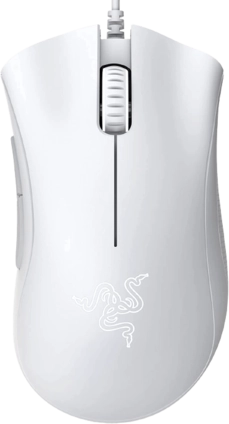  Razer Deathadder Essential Wired Gaming Mouse - White