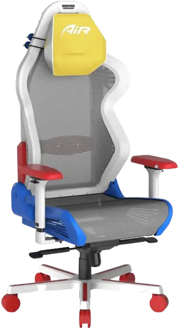 Dxracer Air Series Gaming Chair - White & Red & Blue  for sale in Emirates from Games2all