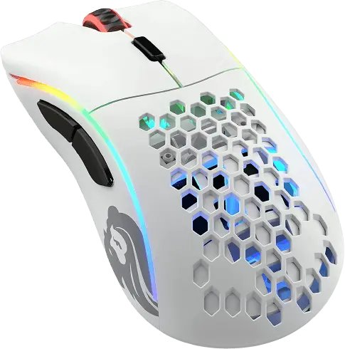 Glorious Gaming Mouse Model D - Matte White with RGB  for sale in Emirates from Games2all