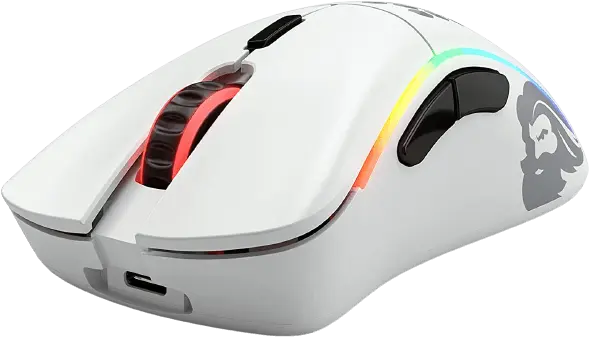 Glorious Gaming Mouse Model D - Matte White with RGB  for sale in Emirates from Games2all