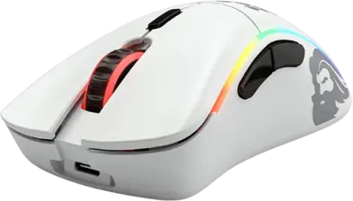 Glorious Gaming Mouse Model D - Matte White with RGB  for sale in Emirates from Games2all