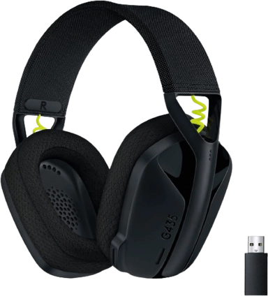 Logitech G435 Wireless Gaming Headset - Black