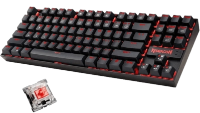 Redragon K552 Kumara Wired Mechanical Gaming Keyboard - Red Linear Switches  for sale in Emirates from Games2all