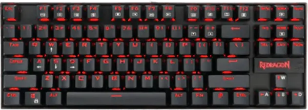 Redragon K552 Kumara Wired Mechanical Gaming Keyboard - Red Linear Switches  for sale in Emirates from Games2all