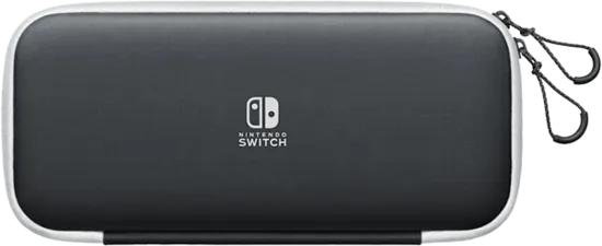 Nintendo Switch (OLED Model) BLACK Carrying Case & Screen Protector 