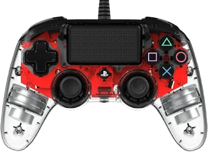 Nacon Wired Illuminated Compact PS4 Controller- Red  for sale in Emirates from Games2all