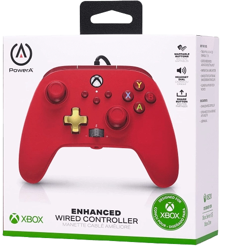 PowerA Enhanced Wired Controller for Xbox - Bold Red   for sale in Emirates from Games2all