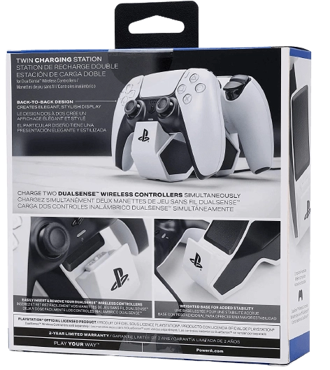 PowerA PS5 Controller Twin Charging Station - White  for sale in Emirates from Games2all