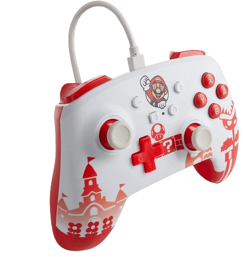 PowerA Enhanced Wired Controller for Nintendo Switch - Mario Red & White  for sale in Emirates from Games2all