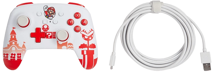 PowerA Enhanced Wired Controller for Nintendo Switch - Mario Red & White  for sale in Emirates from Games2all