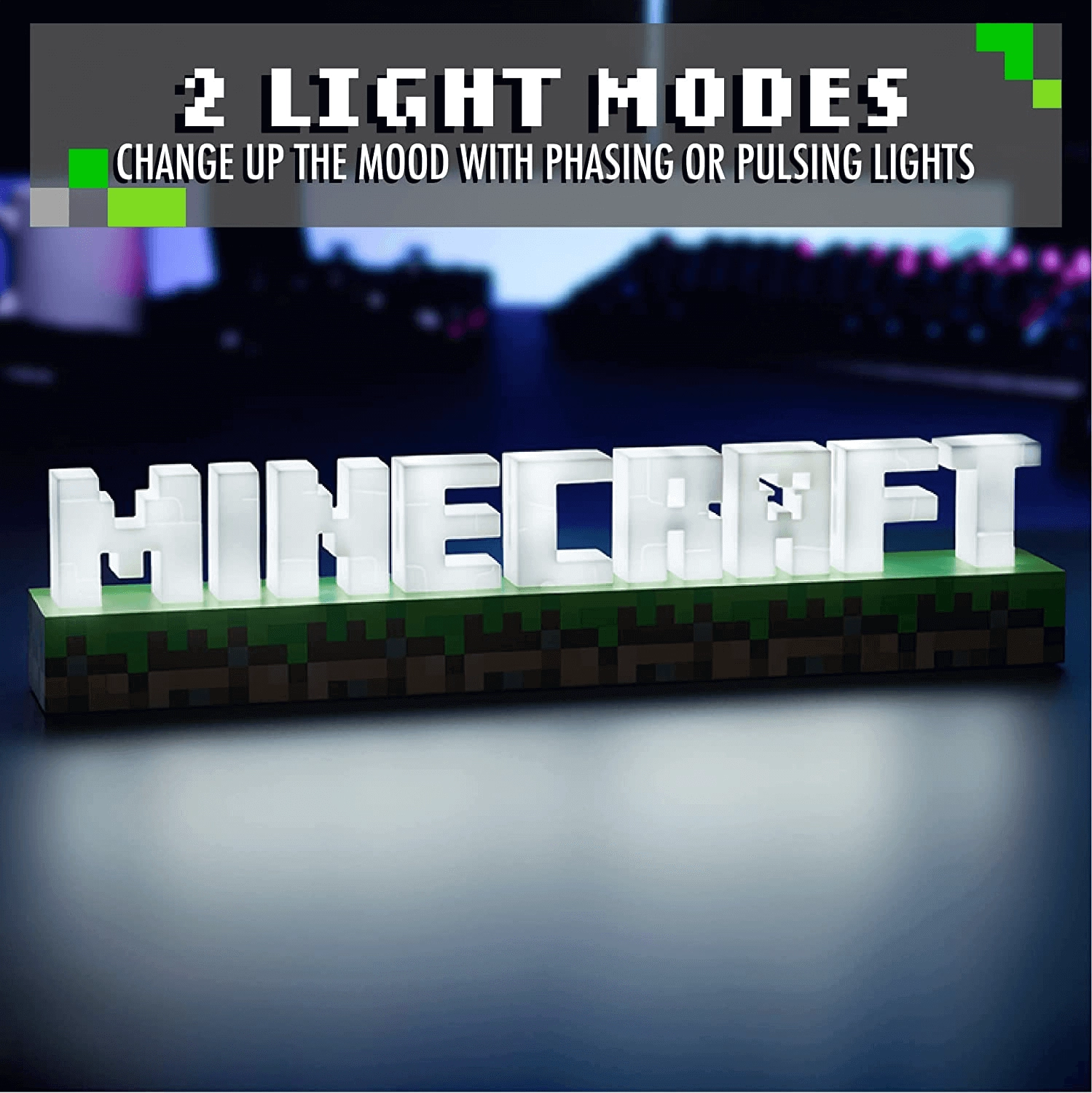 Paladone Minecraft Logo LED Light Lamp  for sale in Emirates from Games2all