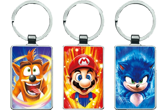  Mario, Sonic and Crash 3D Keychain \ Medal (K045)  for sale in Emirates from Games2all