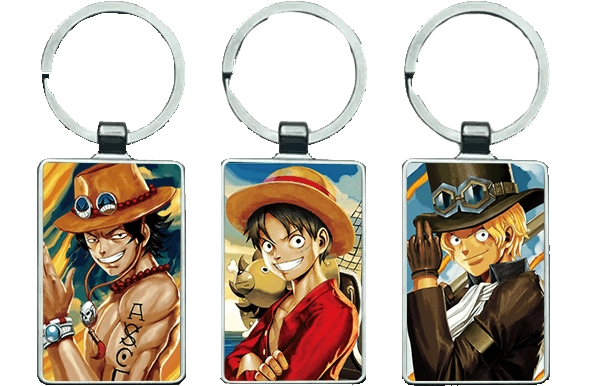 One Piece ( Portgas D. Ace, Sabo and Monkey D. Luffy) Keychain \ Medal (K056)  for sale in Emirates from Games2all