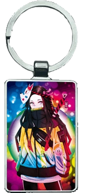 Demon Slayer in Colourful Shades 3D Keychain \ Medal (K137)  for sale in Emirates from Games2all