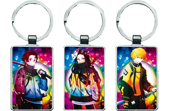 Demon Slayer in Colourful Shades 3D Keychain \ Medal (K137)  for sale in Emirates from Games2all