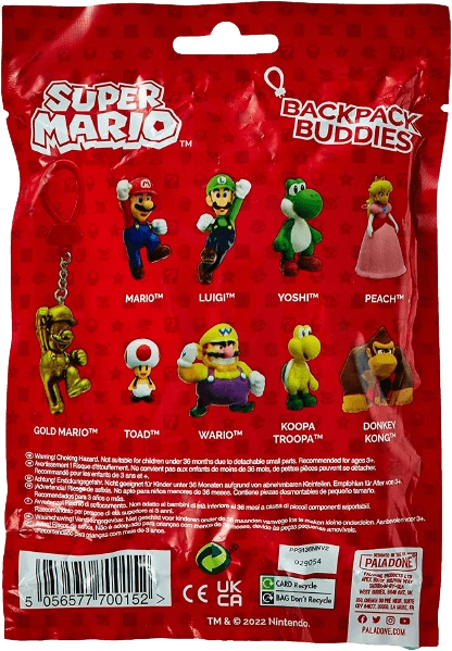 Super Mario: Bagged Backpack Buddies Hangers \ Keychain  for sale in Emirates from Games2all