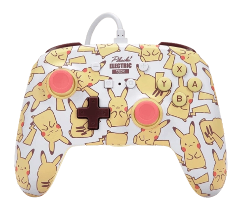 PowerA Nintendo Switch Enhanced Wired Controller - Pikachu Blush