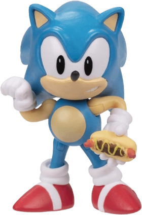 Sonic: The Hedgehog with Hot Dog Action Figure - 6.35 cm