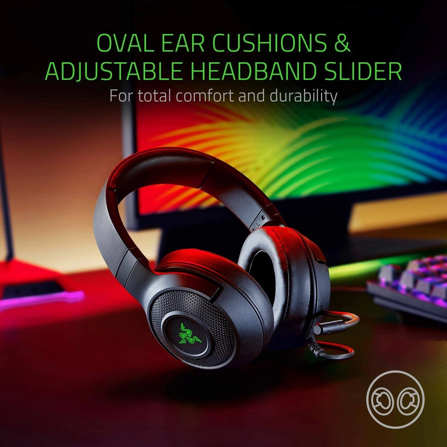 Razer Kraken X for Console Wired Gaming Headset - Black  for sale in Emirates from Games2all