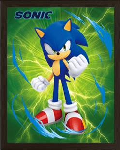 Sonic 3D Lenticular 3D Gaming Poster   for sale in Emirates from Games2all