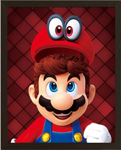 Mario Odyssey Lenticular 3D Gaming Poster  for sale in Emirates from Games2all