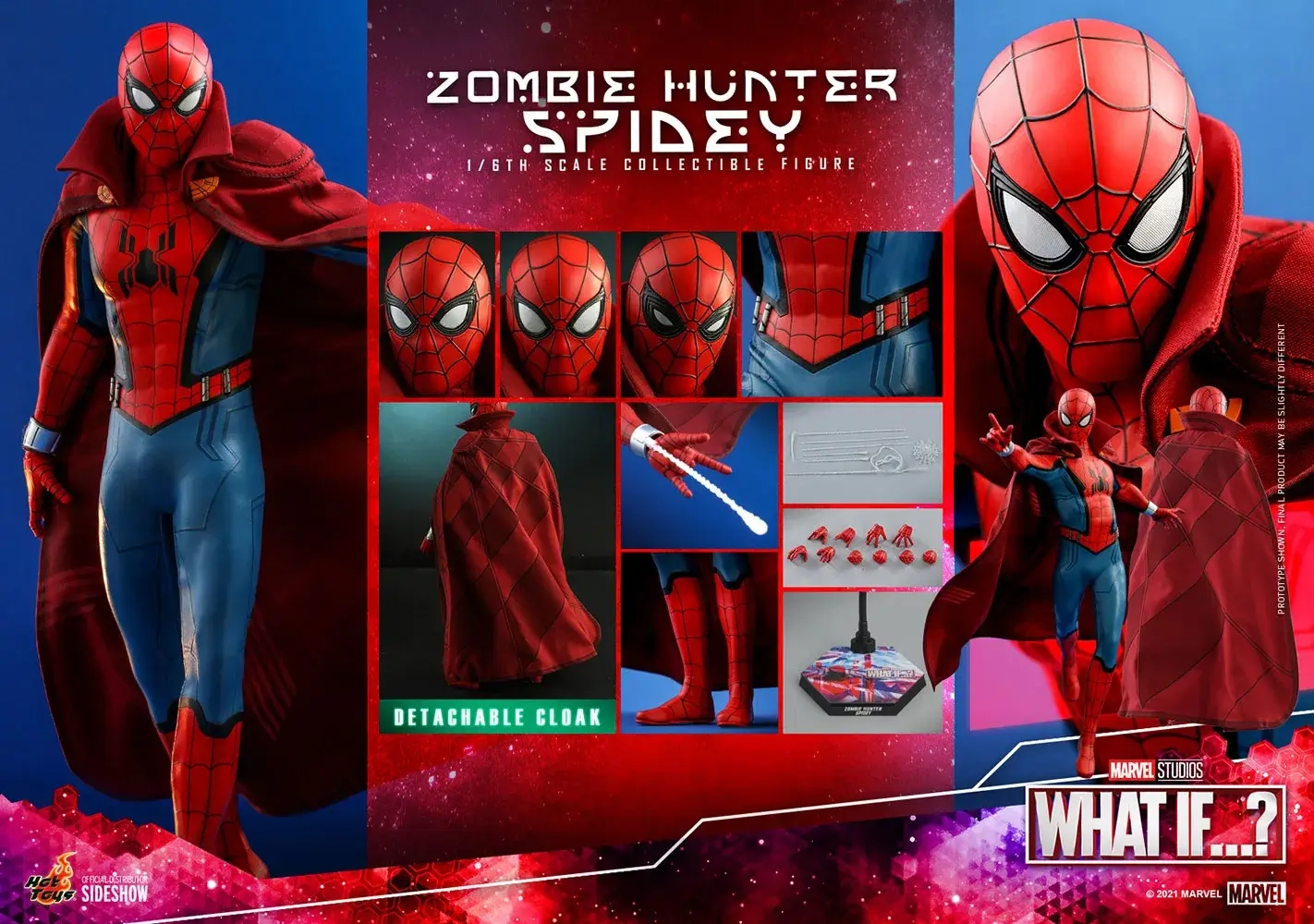 Sideshow Collectibles HT Marvel Zombie Hunter Spider Man with Cloak 1:6 Action Figure  for sale in Emirates from Games2all