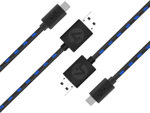 4Gamers  Play & Charge Cable Twin Pack 3m - PS4 -  for sale in Emirates from Games2all