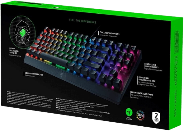 Razer BlackWidow V3 Tenkeyless - Yellow Switch Keyboard (Linear)  for sale in Emirates from Games2all