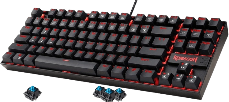 Redragon K552 Kumara Mechanical Gaming Keyboard - Blue Clicky Switches (K552-KB)  for sale in Emirates from Games2all