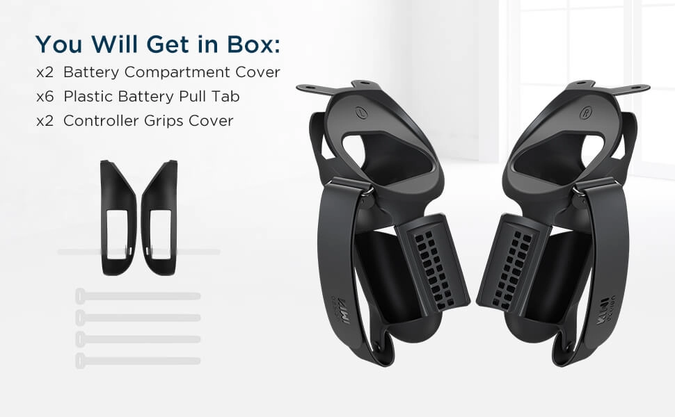 KIWI design Controller Knuckle Grips Cover for Oculus Quest 2 - Black  for sale in Emirates from Games2all