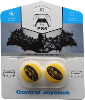 Batman Analog Freek and Grips for PS5 and PS4 - Yellow  for sale in Emirates from Games2all