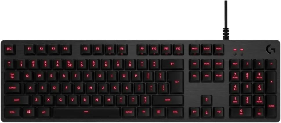 Logitech G413 Backlit Gaming Keyboard with Mechanical Switches - Black