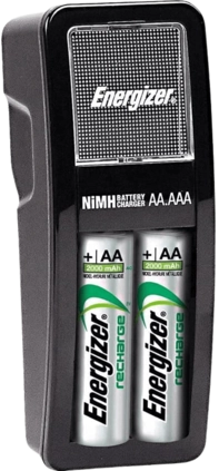 Energizer Charger + 2 AA Rechargeable Batteries - 2000mAh