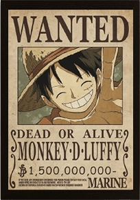 Wanted (Luffy & Zoro) 3D Poster   for sale in Emirates from Games2all