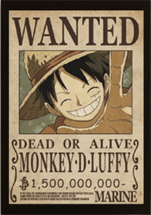 Wanted (Luffy & Zoro) 3D Poster 