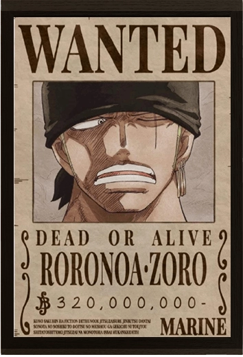 Wanted (Luffy & Zoro) 3D Poster   for sale in Emirates from Games2all