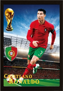 Cristiano Ronaldo 3D  Football Poster   for sale in Emirates from Games2all