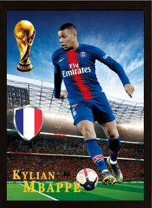 Kylian Mbappe 3D Football Poster   for sale in Emirates from Games2all