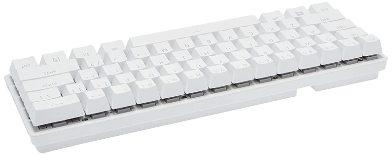 Razer Huntsman Mini Wired Gaming Keyboard with Clicky Purple Switch - White Mercury  for sale in Emirates from Games2all