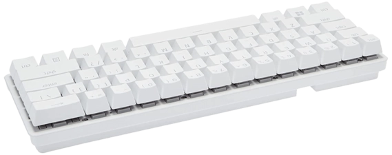 Razer Huntsman Mini Wired Gaming Keyboard with Clicky Purple Switch - White Mercury  for sale in Emirates from Games2all