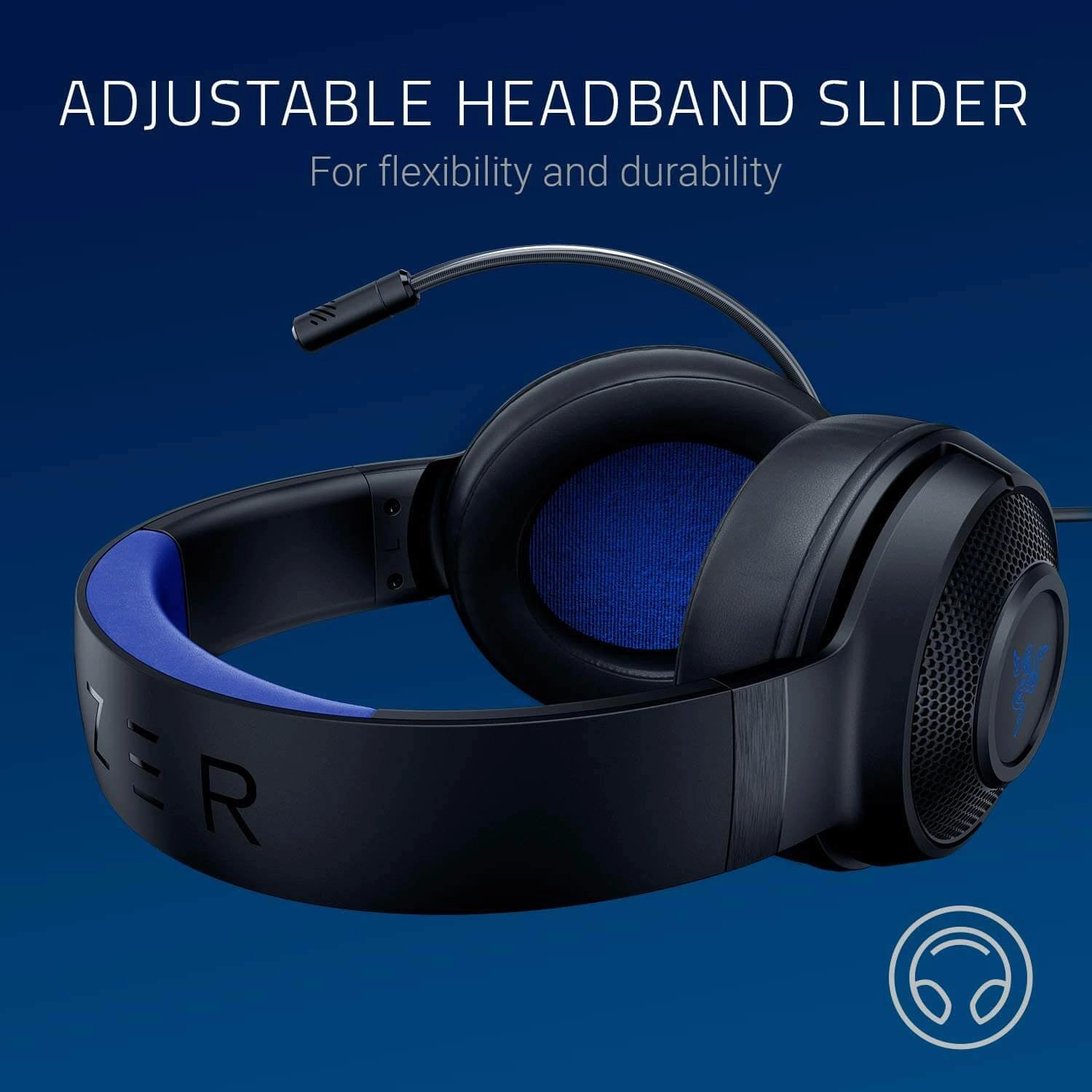 Razer Wired Gaming Headphone Kraken X for Console - Black and Blue  for sale in Emirates from Games2all